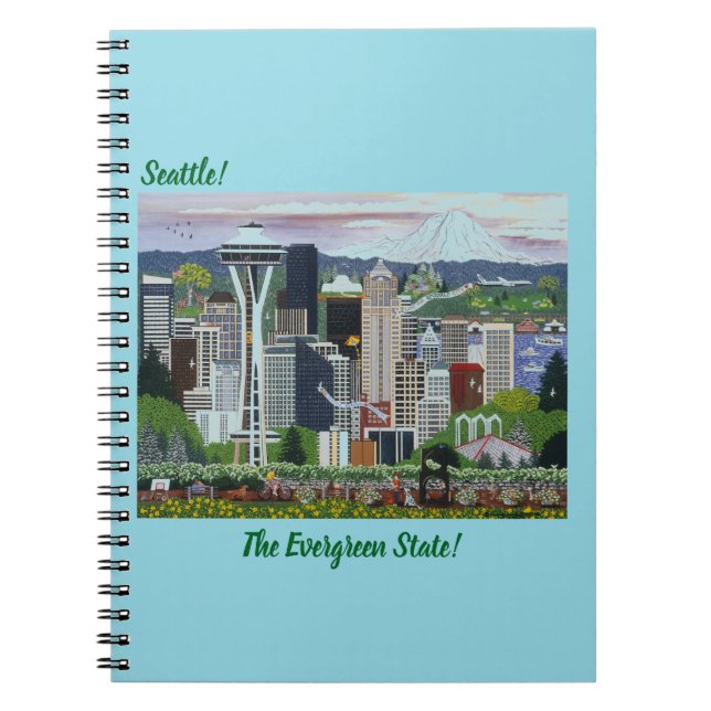 Caderno Espiral Seattle Washington (Frente)