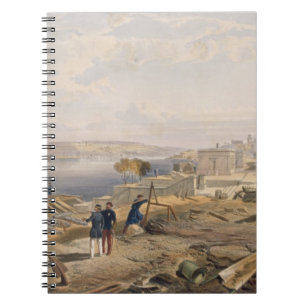 Caderno Espiral Sebastopol da parte traseira do forte Nicholas,