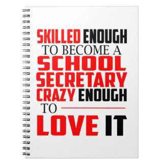 Caderno Espiral Secretária da Escola Notebook Engraçado Oferece Ho