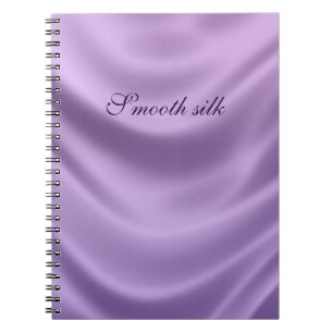 Caderno Espiral seda lisa - roxa