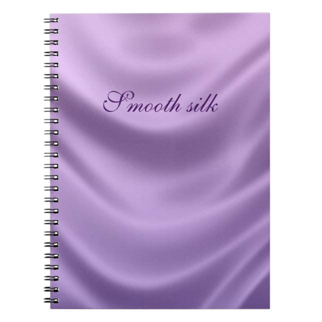 Caderno Espiral seda lisa - roxa (Frente)