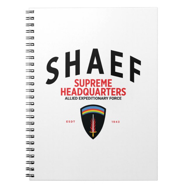 Caderno Espiral Sede Supremo da SHAEF (Frente)