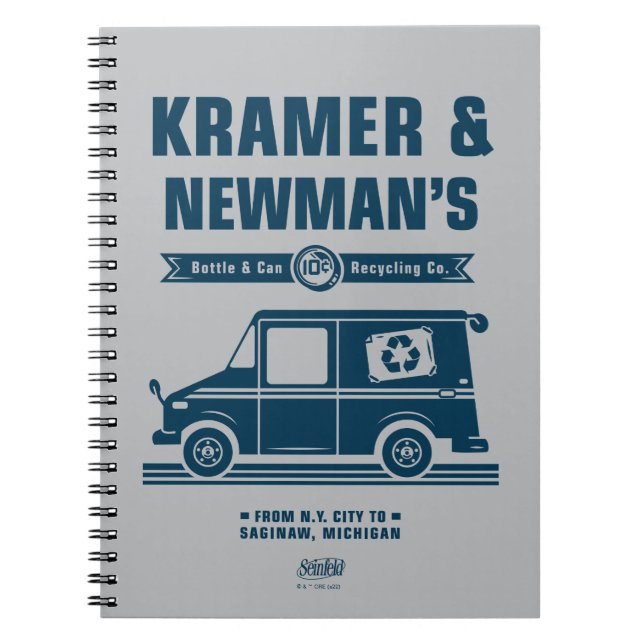 Caderno Espiral Seinfeld | Kramer & Newman's Reciclagem Co. (Frente)