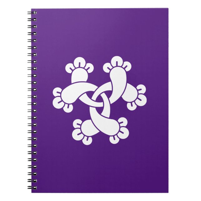 Caderno Espiral Seis cravos entrelaçados (Frente)
