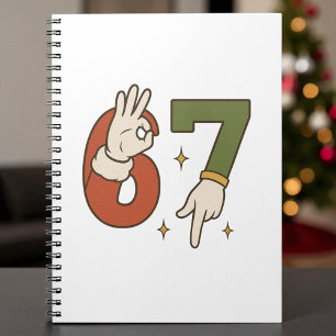 Caderno Espiral Seis Sete 67 6 7 Papai Noel Duende Natal Meme