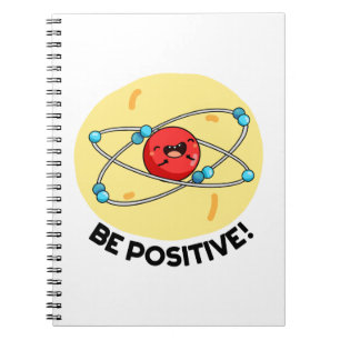 Caderno Espiral Seja Engraçado Física Átomo Pun Positivo