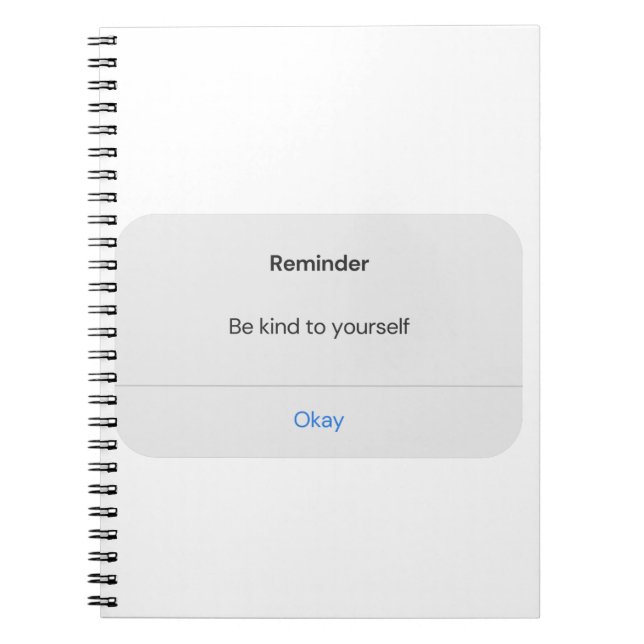 Caderno Espiral Seja gentil com o Inspirational IOS iphone positiv (Frente)