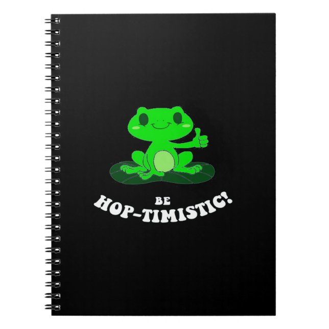 Caderno Espiral Seja HopTimística | Sapo Engraçado | SAPO (Frente)