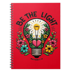 Caderno Espiral Seja leve - Design cristão inspirador