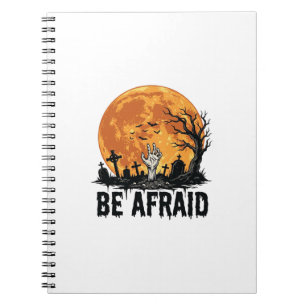 Caderno Espiral Seja Medo Projeto Vetorial de Cemitério de Hallowe