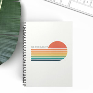 Caderno Espiral Seja o Diário da Bíblia leve, Cristão retrô