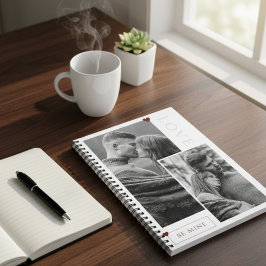 Caderno Espiral Seja o meu Dia de os namorados Casal Fotografia Am