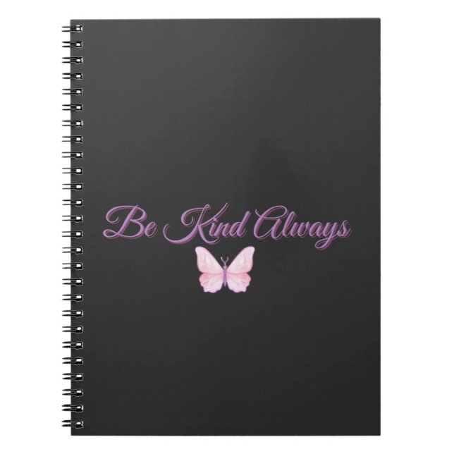 Caderno Espiral Seja Sempre Gentil 💖 (Frente)