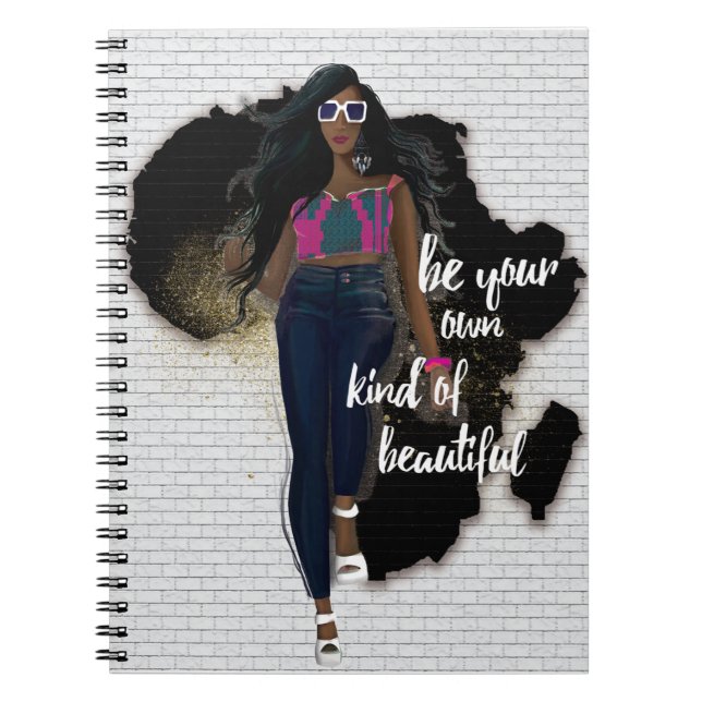 Caderno Espiral Seja Seu Próprio Tipo Bonito (Frente)