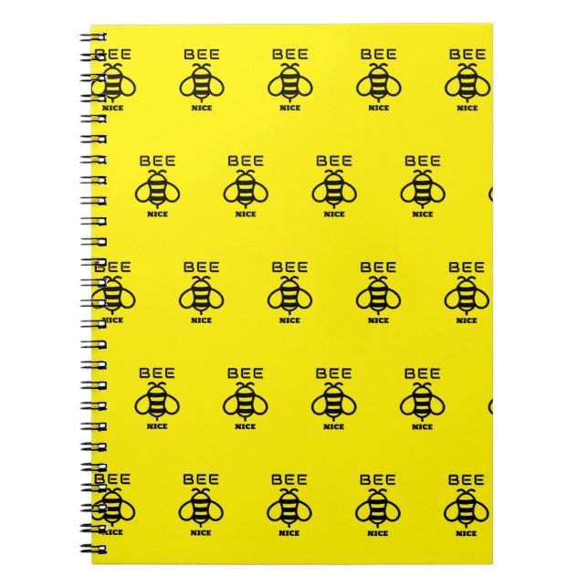 Caderno Espiral Seja Simpático com Design Minimalista (Frente)