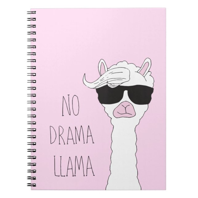 Caderno Espiral Seja uma Arte de Cartografia Sem Drama Llama (Frente)