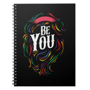 Caderno Espiral Seja você LGBTQ Arco-íris ORGULHO GAY