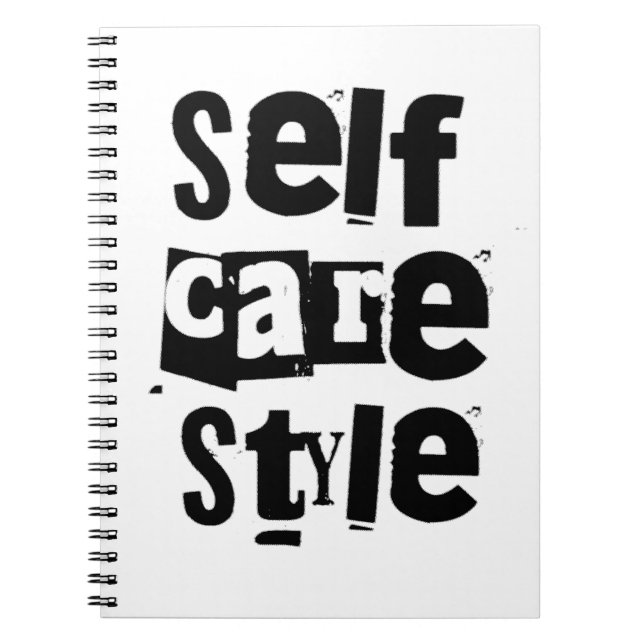 Caderno Espiral self care style (Frente)