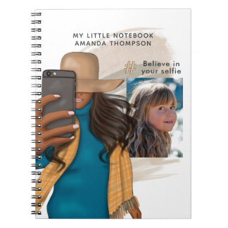 Caderno Espiral Selfie o tema Adicionar Foto