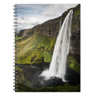 Caderno Espiral Seljalandsfoss Waterfall Islândia
