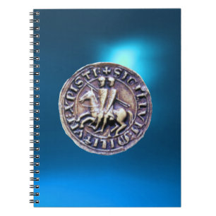 Caderno Espiral SELO do azul dos CAVALEIROS TEMPLAR