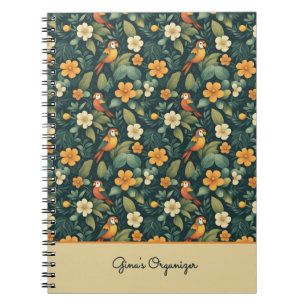 Caderno Espiral Selva de Papagaio
