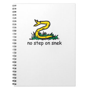 Caderno Espiral Sem degraus em memes de névoa Gadsden parody SnekR