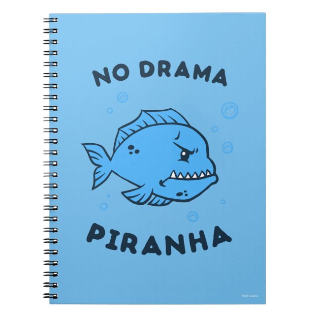 Caderno Espiral Sem Drama Piranha (Frente)