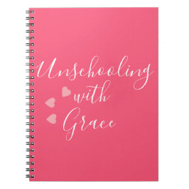 Caderno Espiral Sem escolaridade Mãe Grace Hearts