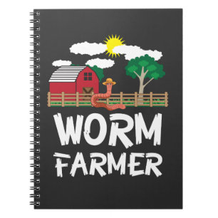 Caderno Espiral Sem-fim da fazenda que aduba o cultivo - presente