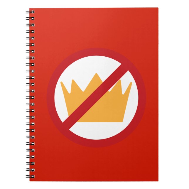 Caderno Espiral SEM KINGS! Anti-Trump Red (Frente)