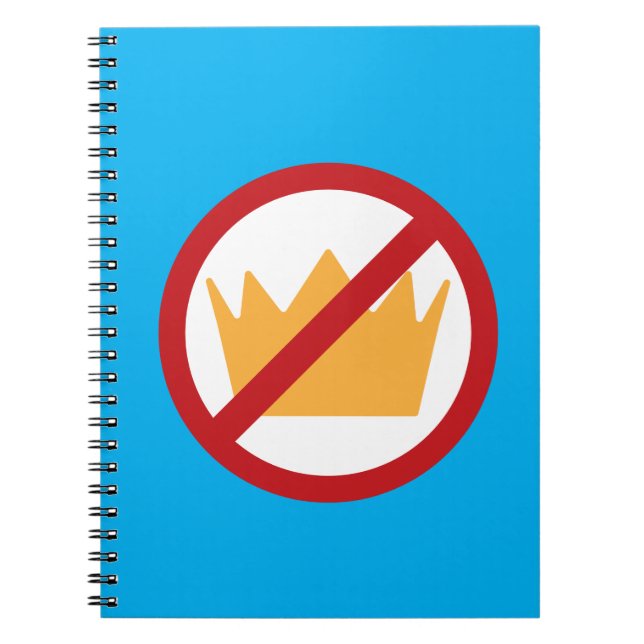 Caderno Espiral SEM KINGS! Azul Anti-Trump (Frente)