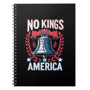 Caderno Espiral Sem Reis Na América Design Clássico Artístico Gráf