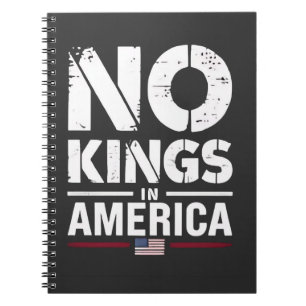 Caderno Espiral Sem Reis na Bandeira Americana Patriótica
