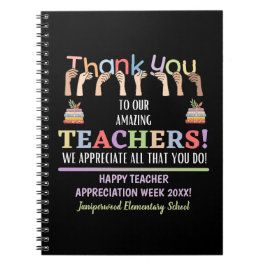 Caderno Espiral Semana de Apreciação do Professor