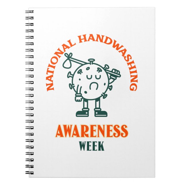 Caderno Espiral Semana Nacional de Sensibilização para a Lavagem d (Frente)