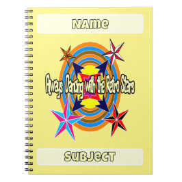 Caderno Espiral Sempre dançando com as estrelas Retro
