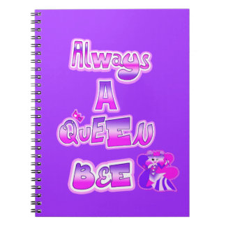 Caderno Espiral Sempre uma abelha rainha roxa