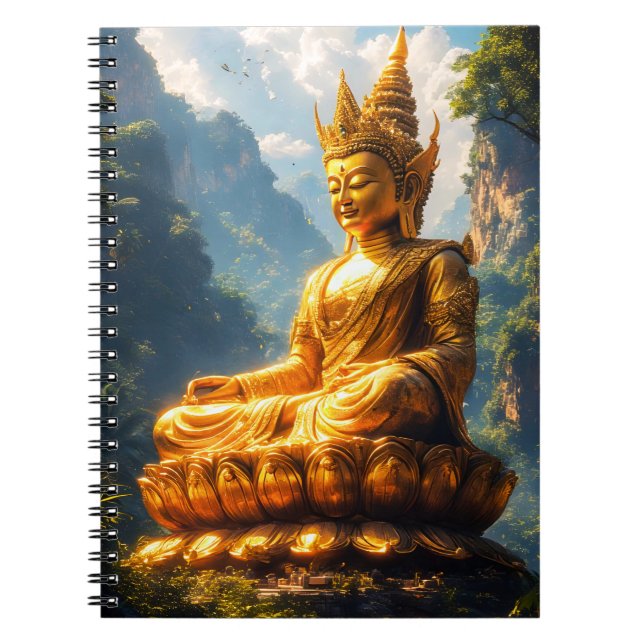 Caderno Espiral Senhor Buda da Terra Dourada (Frente)