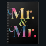 Caderno Espiral Senhor & Senhor Festa de Solteiro Casamento Gay<br><div class="desc">Senhor & Senhor Festa de Solteiro Casamento Gay</div>