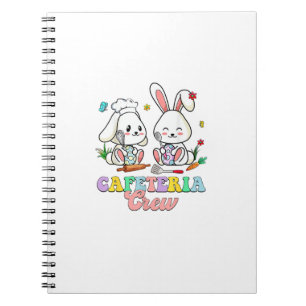Caderno Espiral Senhorita do Almoço da Equipe da Cafeteria do Dia 