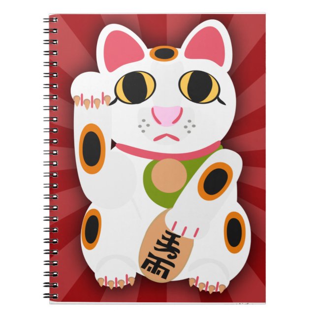 Caderno Espiral Senhorita Lucky Cat Epic Cartoon Gatinho (Frente)
