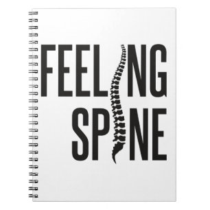 Caderno Espiral Sensação de espinha Engraçada Equipe de Chiropr