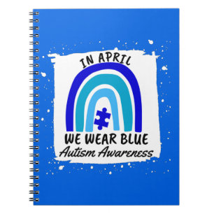 Caderno Espiral Sensibilização Autista Em Abril Nós Vestimos Azul