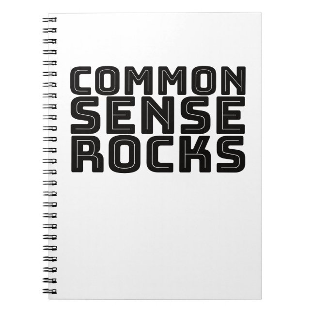 Caderno Espiral Senso Comum - Humor Lógico (Frente)