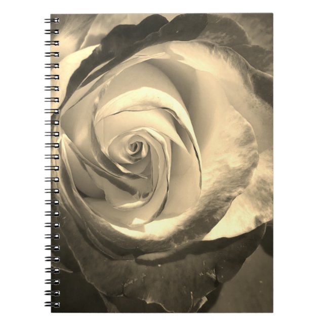Caderno Espiral Sepia Fechar Notebook (Frente)
