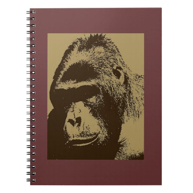 Caderno Espiral Sepia Gorilla (Frente)