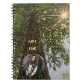 Caderno Espiral Sequoia com o notebook pessoal Sunburst