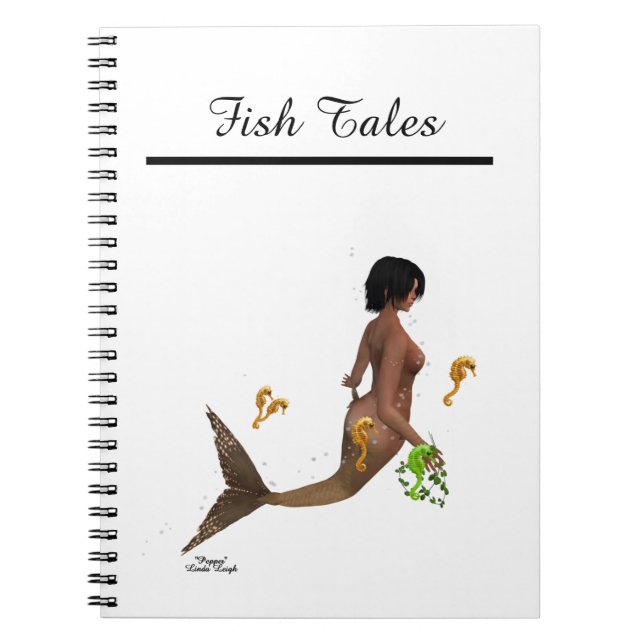 Caderno Espiral Sereia Bonita Com Notebook Espiral Para Cavalos-ma (Frente)