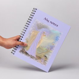 Caderno Espiral Sereia de Cabelo Neon